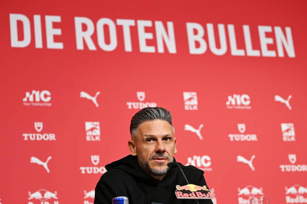 2026–2027 Bundesliga Season, Matchday 6, RB Leipzig Press Conference Ahead of Bayern Munich vs. RB Leipzig on October 16, 2026: Martin Demichelis, RB Leipzig Coach, at the RB Leipzig press conference ahead of the Bundesliga match against Bayern Munich on October 16, 2026, in Leipzig, Saxony, Germany, at the Red Bull training facility on Cottaweg