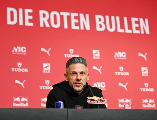 2026–2027 Bundesliga Season, Matchday 6, RB Leipzig Press Conference Ahead of Bayern Munich vs. RB Leipzig on October 16, 2026: Martin Demichelis, RB Leipzig Coach, at the RB Leipzig press conference ahead of the Bundesliga match against Bayern Munich on October 16, 2026, in Leipzig, Saxony, Germany, at the Red Bull training facility on Cottaweg