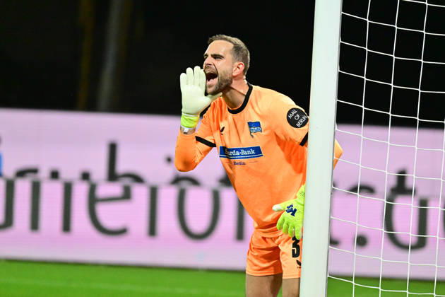 October 16, 2026, Soccer, Men s, 2nd Division Bundesliga, 2026–2027 Season, Holstein Kiel vs. Hertha BSC Berlin, Matchday 8, KSV, Holstein Stadium, Last-place team vs. league leader, Goalkeeper Marius Gersbeck, Kiel, Holstein Stadium, Holstein Stadium, Schleswig-Holstein, Germany