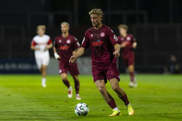 3rd Division, Fortuna Cologne vs. VfB Stuttgart U21, October 16, 2026; Cedric Harenbrock, Fortuna Cologne; 14th matchday of the 3rd Division, Fortuna Cologne vs. VfB Stuttgart U21, on October 16, 2026; Südstadion, Cologne DFB regulations prohibit any use of photographs as image sequences and or quasi-video Copyright: xBEAUTIFULxSPORTS Meuselx
