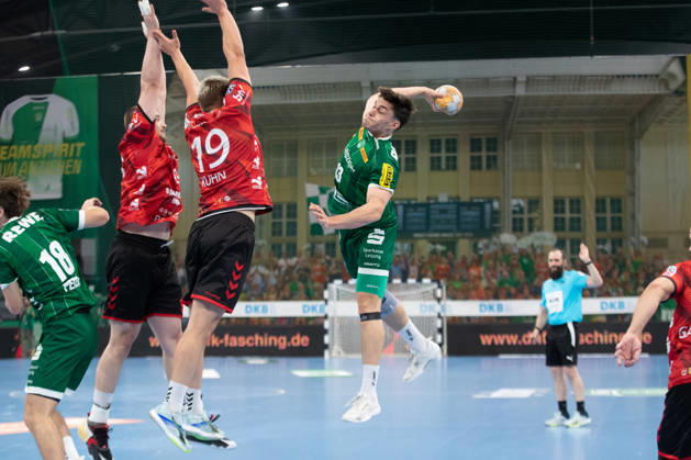Handball, HBL2: SC DHfK Leipzig vs. ASV Hamm Westfalen, October 16, 2026; Matej Klima 13; SC DHfK Leipzig takes the lead Handball, 2nd Bundesliga, 2026–2027 season, Matchday 8: SC DHfK Leipzig vs. ASV Hamm Westfalen on October 16, 2026, at the Quarterback Immobilien Arena Leipzig Copyright: xBEAUTIFULxSPORTS JanxKaeferx