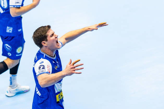 October 16, 2026, GER, Handball, Men, Season 26–27, Opel 1st Division, Matchday 9, ThSV Eisenach vs. VfL Gummersbach, Vukasin Antonijevic (ThSV Eisenach), 41 99817 Eisenach, Werner Assmann, Am Sportpark, Thuringia, Germany