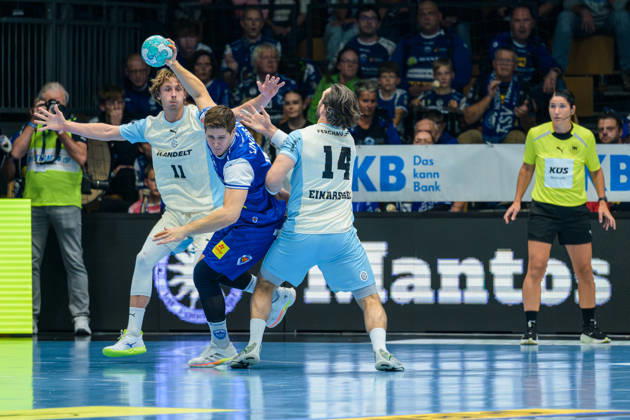 Vukasin Antonijevic, ThSV Eisenach, 41; Teitur Einarsson, VfL Gummersbach, 14; Mathis Haseler, VfL Gummersbach, 11 GER, ThSV Eisenach vs. VfL Gummersbach, 1st Opel Handball Bundesliga, Handball, Matchday 9, 2026–2027 season, 8:00 p.m., October 16, 2026 GER, ThSV Eisenach vs. VfL Gummersbach, 1st Opel Handball Bundesliga, Handball, Matchday 9, 2026–2027 season, 8:00 p.m., October 16, 2026, Eisenach Copyright: xMartinxHerbstx