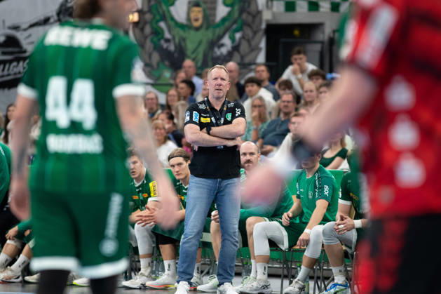 Handball, HBL2: SC DHfK Leipzig vs. ASV Hamm Westfalen, October 16, 2026; Head Coach Frank Carstens, SC DHfK Leipzig; Handball, 2nd Bundesliga, 2026–2027 season; Matchday 8: SC DHfK Leipzig vs. ASV Hamm Westfalen on October 16, 2026, at the Quarterback Immobilien Arena Leipzig Copyright: xBEAUTIFULxSPORTS JanxKaeferx
