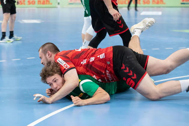 Handball, HBL2: SC DHfK Leipzig vs. ASV Hamm Westfalen, October 16, 2026; Tom Koschek 76, SC DHfK Leipzig by Jann Keno Jacobs 43, ASV Hamm Westfalen Defeated Handball, 2nd Bundesliga, 2026–2027 Season, Matchday 8: SC DHfK Leipzig vs. ASV Hamm Westfalen on October 16, 2026, at the Quarterback Immobilien Arena Leipzig Copyright: xBEAUTIFULxSPORTS JanxKaeferx