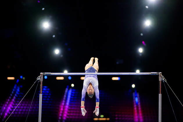 October 16, 2026: Sanne Wevers of the Netherlands at a women’s podium training session during Day 1 of the 2026 Artistic Gymnastics World Championships on October 16, 2026 in Rotterdam. Photo by Joel Marklund, BILDBYRÅN. Code: JM JM0858 bbeng artistic gymnastics gymnastics world championships women’s  Copyright: JOELxMARKLUND BB261016JM002