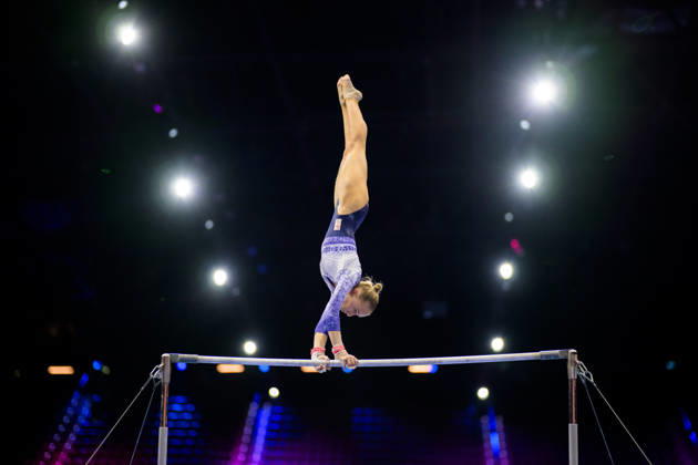 October 16, 2026: Sanne Wevers of the Netherlands at a women’s podium training session during Day 1 of the 2026 Artistic Gymnastics World Championships on October 16, 2026 in Rotterdam. Photo by Joel Marklund, BILDBYRÅN. Code: JM JM0858 bbeng artistic gymnastics gymnastics world championships women’s  Copyright: JOELxMARKLUND BB261016JM004