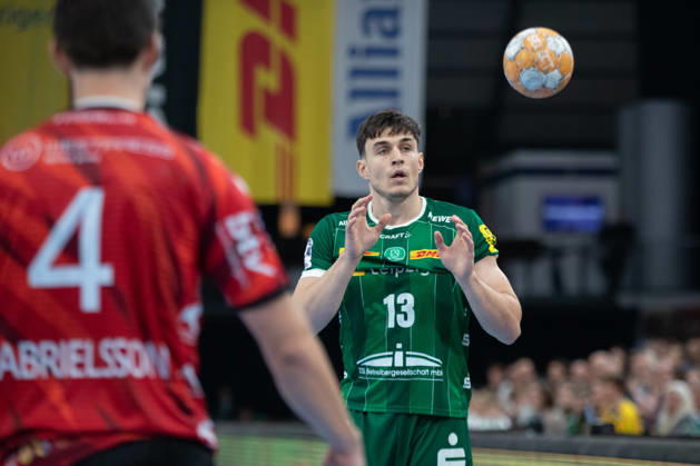Handball, HBL2: SC DHfK Leipzig vs. ASV Hamm Westfalen, October 16, 2026; Matej Klima 13, SC DHfK Leipzig Handball, 2nd Bundesliga, 2026–2027 season, Matchday 8: SC DHfK Leipzig vs. ASV Hamm Westfalen on October 16, 2026, at the Quarterback Immobilien Arena Leipzig Copyright: xBEAUTIFULxSPORTS JanxKaeferx