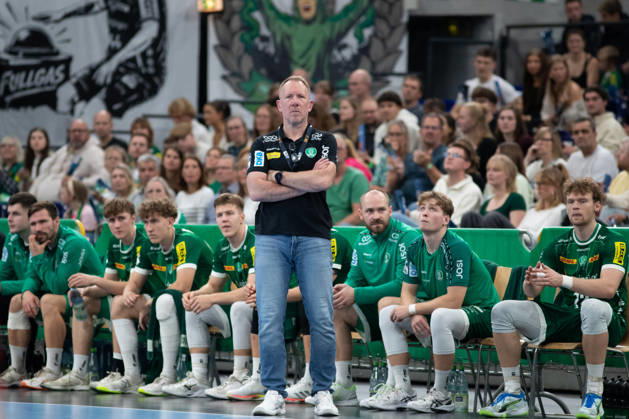 Handball, HBL2: SC DHfK Leipzig vs. ASV Hamm Westfalen, October 16, 2026; Head Coach Frank Carstens, SC DHfK Leipzig; Handball, 2nd Bundesliga, 2026–2027 season; Matchday 8: SC DHfK Leipzig vs. ASV Hamm Westfalen on October 16, 2026, at the Quarterback Immobilien Arena Leipzig Copyright: xBEAUTIFULxSPORTS JanxKaeferx