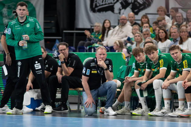 Handball, HBL2: SC DHfK Leipzig vs. ASV Hamm Westfalen, October 16, 2026; Head Coach Frank Carstens, SC DHfK Leipzig; Handball, 2nd Bundesliga, 2026–2027 season; Matchday 8: SC DHfK Leipzig vs. ASV Hamm Westfalen on October 16, 2026, at the Quarterback Immobilien Arena Leipzig Copyright: xBEAUTIFULxSPORTS JanxKaeferx
