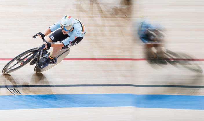 Belgian Fabio Van den Bossche pictured in action at the Men s omnium event at the UCI Track cycling, Rad, Radsport, Bahnrad, Bahn World Championships in Shanghai, China on Saturday 17 October 2026. The worlds are taking place from 14 to 18 October 2026. BENOITxDOPPAGNE  x190052717x