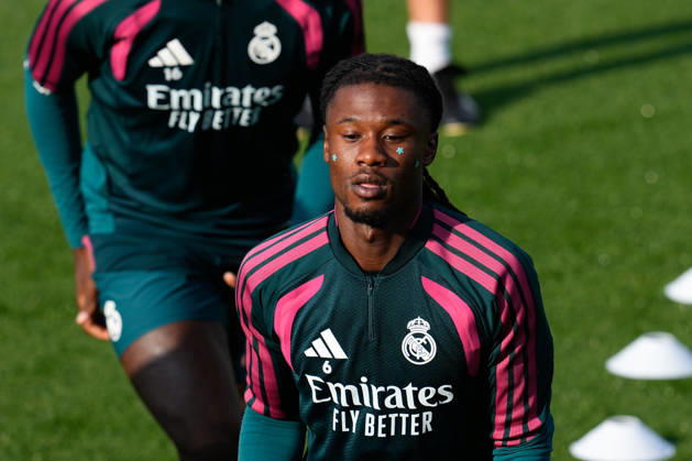 October 17, 2026, Valdebebas, Madrid, Spain: Eduardo Camavinga during the training day of Real Madrid ahead the Spanish League, LaLiga EA Sports, football match against Sevilla FC at Ciudad Deportiva Real Madrid on October 17, 2026, in Valdebebas, Madrid, Spain. Real Madrid Training And press conference, PK, Pressekonferenz - LaLiga Ea Sports  - ZUMAa181 20261017_zaa_a181_053 Copyright: xDennisxAgyemanx
