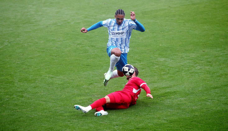 Stuttgart Soccer, Regionalliga Southwest; Stuttgarter Kickers vs. TSV Steinbach Haiger; pictured above: David Udogu of the Kickers