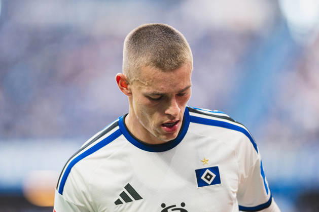 1 Bundesliga: Hamburger SV vs. VfB Stuttgart, October 17, 2026; Miro Muheim, Hamburger SV; 28 soccer, 1st Bundesliga, Matchday 6: Hamburger SV vs. VfB Stuttgart on October 17, 2026, at the Volksparkstadion, Hamburg. DFL regulations prohibit any use of photographs as image sequences and or quasi-video. Copyright: xBEAUTIFULxSPORTS Tonhäuserx