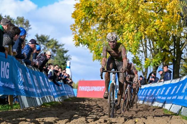 Belgian Joran Wyseure is pictured in action during the men s elite race of the Berencross Meulebeke cyclocross cycling event, race 2 8 in the HG Cross competition, on Saturday 17 October 2026. DAVIDxPINTENS  x190092806x