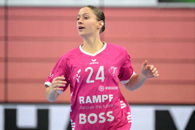 Marie Luisa Stumpf, TusSies Metzingen, 24; TusSies Metzingen vs. Sport Union Neckarsulm, Handball, Alsco HBF, Matchday 6, 2026–2027 Season, October 17, 2026: TusSies Metzingen vs. Sport Union Neckarsulm, Handball, Alsco HBF, Matchday 6, 2026–2027 Season, October 17, 2026, Tübingen Copyright: xEibner-Pressefotox EP_TBR