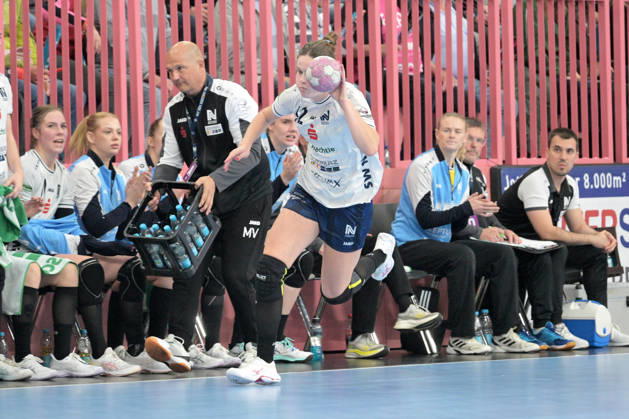 Amber Verbraeken Union Neckarsulm, 42) am Ball TusSies Metzingen vs. Sport-Union Neckarsulm , Handball, Alsco HBF, 06.Ligaspieltag, Saison 2026 2027, 17.10.2026 TusSies Metzingen vs. Sport-Union Neckarsulm , Handball, Alsco HBF, 06.Ligaspieltag, Saison 2026 2027, 17.10.2026 Tuebingen Copyright: xEibner-Pressefotox EP_TBR