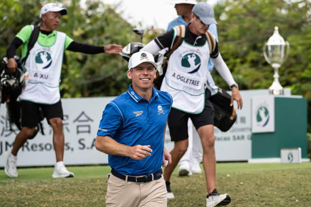 October 18, 2026, Macau, Macao Sar, China: Paul CASEY from England, in good spirits on the 1st Tee. Macau Open Golf 2026 Final Round. Macau Open Golf 2026 Final Round  - ZUMAr144 20261018_zap_r144_029 Copyright: xJaynexRussellx
