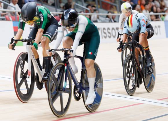Belgian Shari Bossuyt pictured during the Women™s Points Race event at the UCI Track cycling, Rad, Radsport, Bahnrad, Bahn World Championships in Shanghai, China on Sunday 18 October 2026. The worlds are taking place from 14 to 18 October 2026. BENOITxDOPPAGNE  x190173757x