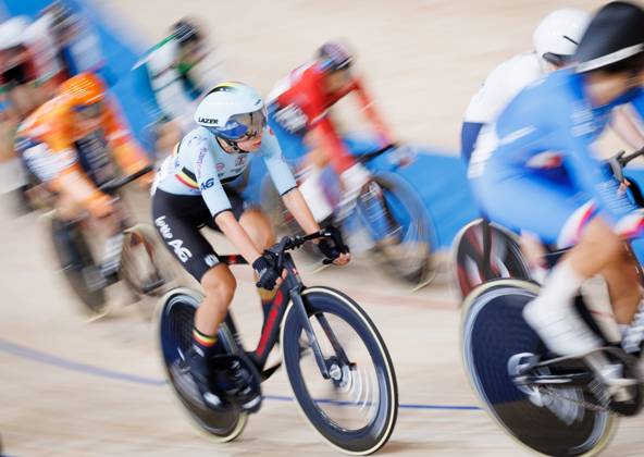Belgian Shari Bossuyt pictured during the Women™s Points Race event at the UCI Track cycling, Rad, Radsport, Bahnrad, Bahn World Championships in Shanghai, China on Sunday 18 October 2026. The worlds are taking place from 14 to 18 October 2026. BENOITxDOPPAGNE  x190174277x