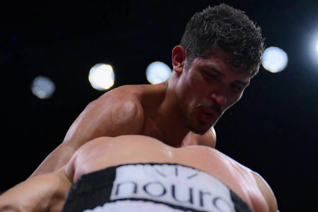 October 18, 2026, Las Vegas, Nevada, USA: SEBASTIAN FUNDORA defeats ERMAL HADRIBEAJ via KO in round 12 at the Chelsea of The Cosmopolitan in Las Vegas. Las Vegas USA - ZUMAo117 20261018_zsp_o117_013 Copyright: xMikaelxOnax