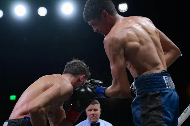 October 18, 2026, Las Vegas, Nevada, USA: SEBASTIAN FUNDORA defeats ERMAL HADRIBEAJ via KO in round 12 at the Chelsea of The Cosmopolitan in Las Vegas. Sebastian Fundora KO Ermal Hadribeaj In 12  - ZUMAo117 20261018_zsp_o117_018 Copyright: xMikaelxOnax