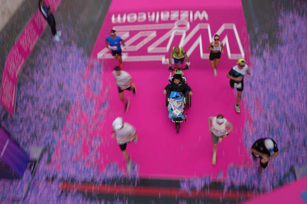 A moment of during the 3th edition of the Wizz Air Rome Half Marathon by Brooks 2026 Rome s, Italy - Sunday, October 18, 2026. ( Photo by Alfredo Falcone LaPresse )  Copyright: xAlfredoxFalcone LaPressex