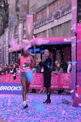 Yaregal Yalemget during the 3th edition of the Wizz Air Rome Half Marathon by Brooks 2026 Rome s, Italy - Sunday, October 18, 2026. ( Photo by Alfredo Falcone LaPresse )  Copyright: xAlfredoxFalcone LaPressex