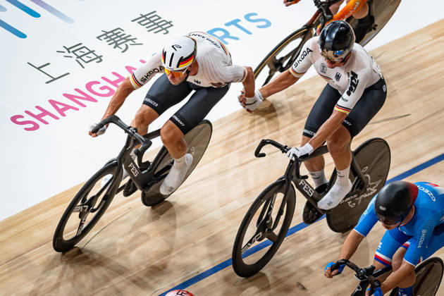 KLUGE Roger, AUGENSTEIN Moritz 2026 UCI Track Cycling World Championships KLUGE Roger AUGENSTEIN Moritz GER Germany Landscape orientation Landscape Event 2026 UCI Track Cycling World Championships Category Cycling Track Cycling World Championships Elite Men Location Asia China Shanghai Chongming Shanghai Velodrome Discipline Madison Distance 50 km Date October 18, 2026, Sunday Day 5
