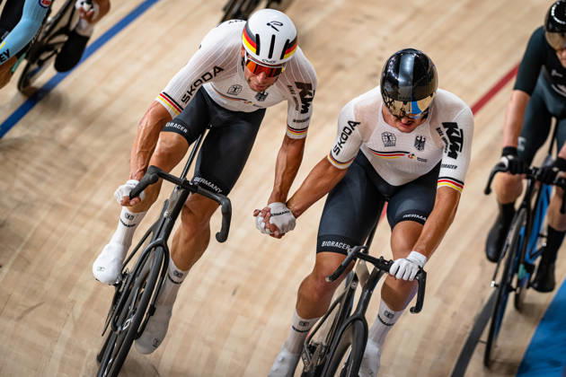 KLUGE Roger, AUGENSTEIN Moritz 2026 UCI Track Cycling World Championships KLUGE Roger AUGENSTEIN Moritz GER Germany Landscape orientation Landscape Event 2026 UCI Track Cycling World Championships Category Cycling Track Cycling World Championships Elite Men Location Asia China Shanghai Chongming Shanghai Velodrome Discipline Madison Distance 50 km Date October 18, 2026 Sunday Day 5