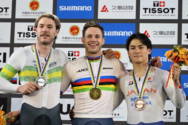 18-10-2026 World Championships Elite Track; Giornata 05; 2026, Olanda; 2026, Australia; 2026, Japan; Lavreysen, Harrie; Hoffman, Leigh; Ota, Kaiya; Shanghai - Velodromo; 