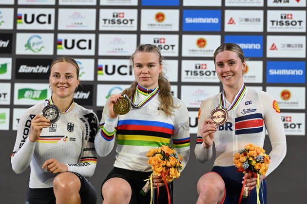 18-10-2026 World Championships Elite Women Track; Giornata 05; 2026, Ain; 2026, Germany; 2026, Great Britain; Lysenko, Alina; Friedrich, Lea Sophie; Finucane, Emma; Shanghai - Velodromo; 