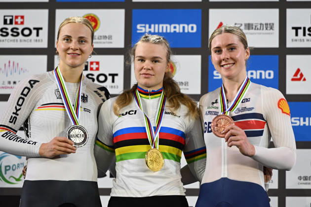 18-10-2026 World Championships Elite Women Track; Giornata 05; 2026, Ain; 2026, Germany; 2026, Great Britain; Lysenko, Alina; Friedrich, Lea Sophie; Finucane, Emma; Shanghai - Velodromo; 