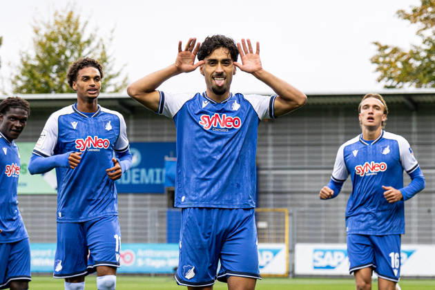 Germany: TSG Hoffenheim II vs. SC Verl, 3. Liga, 2026–27 season, Dietmar Hopp Stadium, Sinsheim. Yasin Zor (TSG Hoffenheim II, No. 10) celebrates after scoring the 1–0 goal. Sinsheim, Dietmar Hopp Stadium, Baden-Württemberg, Germany Copyright: xBenedictxChristx