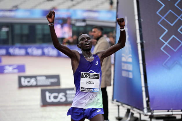 RECORD DATE NOT STATED 18th October 2026; Amsterdam, Netherlands; TCS Amsterdam Marathon; Patrick Mosin of Kenya finished 3rd AnthonyxBenoit