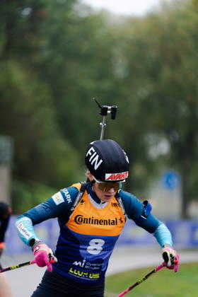 October 18, 2026, GER, Biathlon, Women, IBU Biathlon Loop One Festival 2026, 2026–2027 Season, Women’s Super Sprint Qualification, Heat 1–4: Venla Lehtonen (FIN), 8th – Profile: Munich Olympic Park, Bavaria, Germany Copyright: xNordphoto Vux