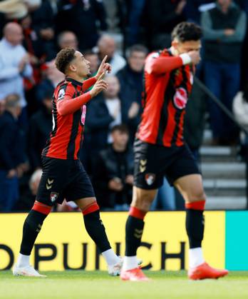 Marcus Tavernier of AFC Bournemouth celebrates scoring a goal after making the score 1-0. Bournemouth v Sunderland, Premier League, Football, Vitality Stadium, Bournemouth, UK - 18 Oct 2026Bournemouth Vitality Stadium United Kingdom EDITORIAL USE ONLY No use with unauthorised audio, video, data, fixture lists, club league logos or live services. Online in-match use limited to 120 images, no video emulation. No use in betting, games or single club league player publications.  Copyright: xJamesxMarsh Shutterstockx 17222646o