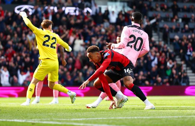 Marcus Tavernier of AFC Bournemouth celebrates scoring a goal after making the score 1-0. Bournemouth v Sunderland, Premier League, Football, Vitality Stadium, Bournemouth, UK - 18 Oct 2026Bournemouth Vitality Stadium United Kingdom EDITORIAL USE ONLY No use with unauthorised audio, video, data, fixture lists, club league logos or live services. Online in-match use limited to 120 images, no video emulation. No use in betting, games or single club league player publications.  Copyright: xJamesxMarsh Shutterstockx 17222646s