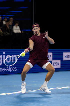 TENNIS : ATP, Tennis Herren 250 - Grand Tennis AURA - Decines (France) 18 10 2026 Kyrian Jacquet (Fra) faces Sascha Gueymard (FRA) during the qualifying tournament of the Auvergne Rhône-Alpes Grand Prix at the LDLC Arena in Décines on October 18, 2026. Photo Sandrine Thesillat PsNewZ  Copyright: xSandrinexTHESILLATx