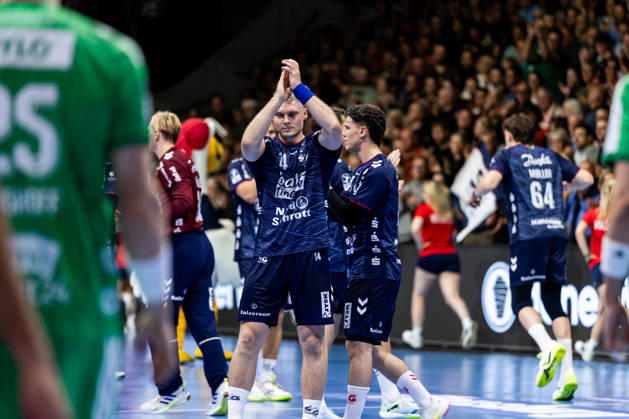 Opel HBL SG Flensburg Handewitt vs. Füchse Berlin, October 18, 2026: The SG Flensburg Handewitt team before the game between Opel HBL SG Flensburg Handewitt and Füchse Berlin at the GGW Arena on October 18, 2026 Copyright: xBEAUTIFULxSPORTS MarioxM.xKobergx