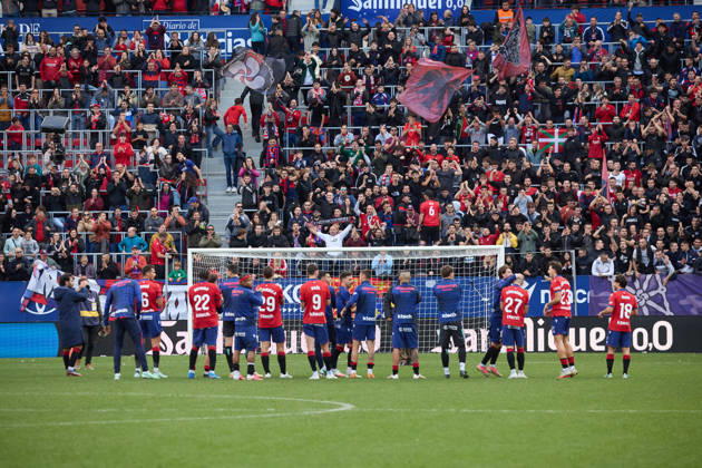 LaLiga EA Sports 2026–27 CA Osasuna vs. Racing de Santander: A LaLiga EA Sports match between CA Osasuna and Racing de Santander played at El Sadar in Pamplona, Spain, on October 18, 2026. Credit: Inigo Alzugaray, Agencia LOF, Pamplona. LaLiga EA Sports 2026–27 CA Osasuna vs. Racing de Santander Copyright: xINIGOxALZUGARAYx