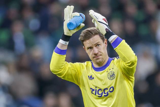 GRONINGEN , 18-10-2026 , Euroborg Stadium, season 2026 2027 , Dutch Eredivisie Football , match between FC Groningen and Ajax. Picture shows Ajax goalkeeper Marc ter Stegen Groningen - Ajax  x208696381x Copyright: