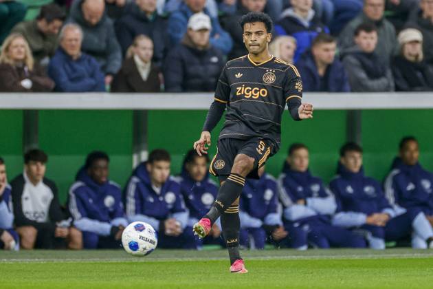 GRONINGEN , 18-10-2026 , Euroborg Stadium, season 2026 2027 , Dutch Eredivisie Football , match between FC Groningen and Ajax. Picture shows Ajax player Owen Wijndal Groningen - Ajax  x208697574x Copyright: