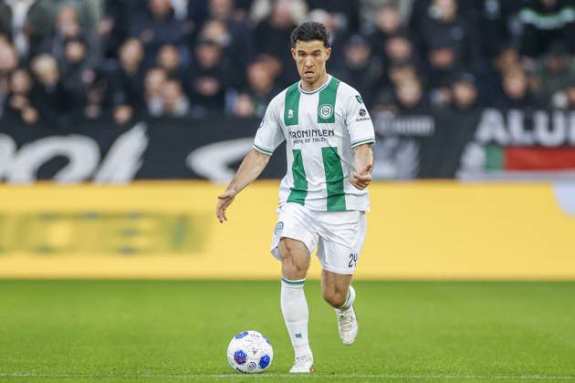 GRONINGEN , 18-10-2026 , Euroborg Stadium, season 2026 2027 , Dutch Eredivisie Football , match between FC Groningen and Ajax. Picture shows FC Groningen player Pelle Clement Groningen - Ajax  x208697873x Copyright: