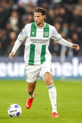 GRONINGEN , 18-10-2026 , Euroborg Stadium, season 2026 2027 , Dutch Eredivisie Football , match between FC Groningen and Ajax. Picture shows FC Groningen player Hans Hateboer Groningen - Ajax  x208698239x Copyright: