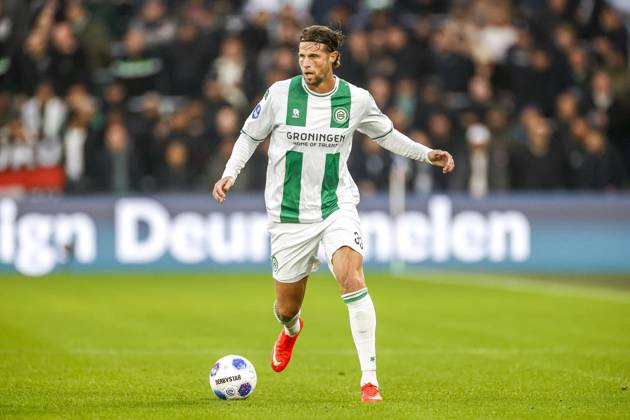 GRONINGEN , 18-10-2026 , Euroborg Stadium, season 2026 2027 , Dutch Eredivisie Football , match between FC Groningen and Ajax. Picture shows FC Groningen player Hans Hateboer Groningen - Ajax  x208698247x Copyright:
