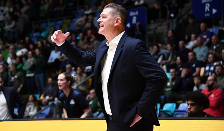 October 18, 2026, xokbx, BBL Basketball Cup, Frankfurt Skyliners vs. VET Concept Gladiators Trier; Coach Klaus Perwas, Head Coach, Fraport Skyliners Frankfurt; facial expressions, gestures, emotion; Frankfurt am Main
