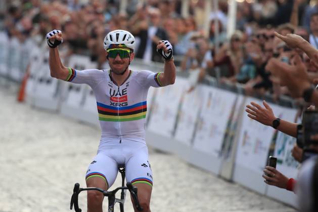 Veneto Classic - UCI Cycling race Pierre Teyssot MAXPPP ; Veneto Classic - UCI Cycling race . Bassano del Grappa, Italy on October 18, 2026. Reigning World Champion Brandon Mcnulty (USA) UAE TEAM EMIRATES XRG wins the race. Brandon Mcnulty (USA) UAE TEAM EMIRATES XRG Pierre Teyssot Maxppp Bassano del Grappa Veneto Italy  Copyright: xMAXPPPxPierrexTeyssotx TEY29014 TEY29014