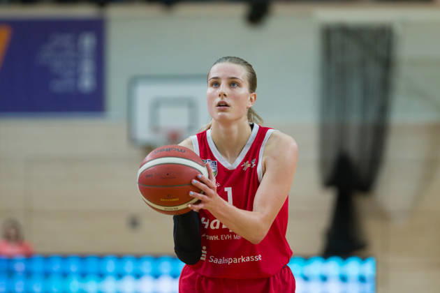 Lee Volker Lions, 1, halfit Lions vs. BC Marburg Blue Dolphins, Women s Basketball, 1st Bundesliga, DBBL, Matchday 3 of the 2026–27 season, October 18, 2026, SWH Arena, Halle, Saxony-Anhalt, Germany