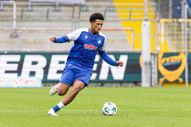 Germany: TSG Hoffenheim II vs. SC Verl, 3. Liga, 2026–27 Season, Dietmar Hopp Stadium, Sinsheim; Natnael Abraha, TSG Hoffenheim II; 2 am Ball, Sinsheim; Dietmar Hopp Stadium, Baden-Württemberg, Germany Copyright: xBenedictxChristx